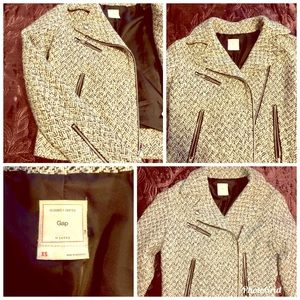 Gap XS Wool Tweed motto Jacket